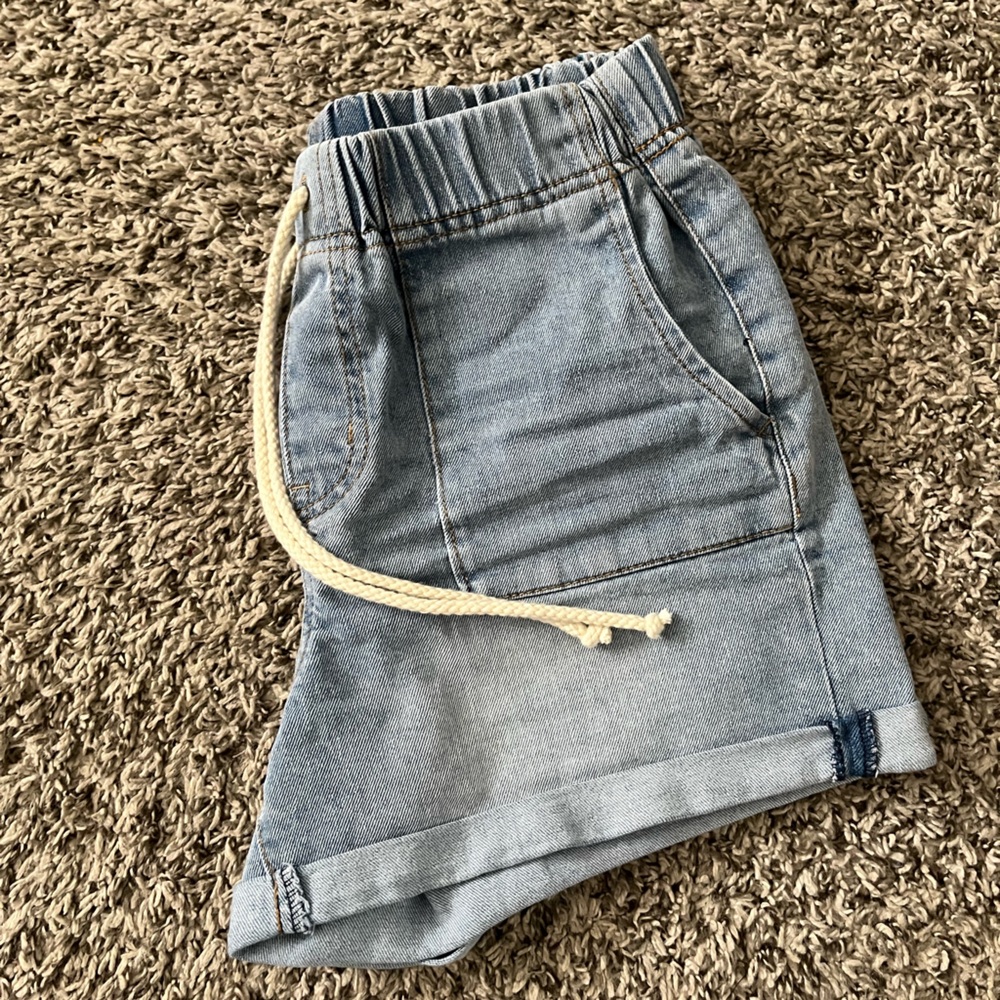 Drawstring Jean Shorts - Picture 4 of 4